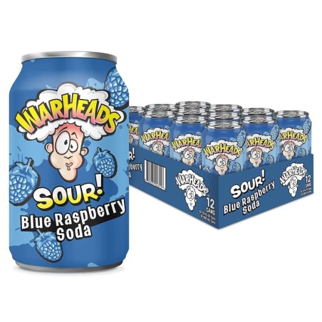 Warheads Blue Rapsberry Soda 330ml