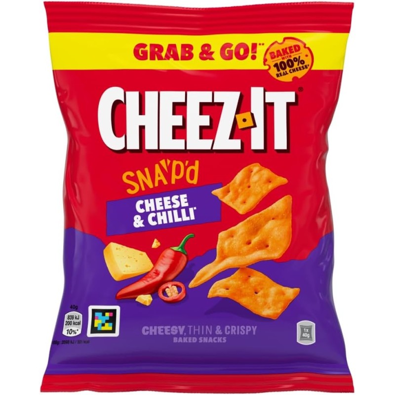 Cheez-It Snap'd Cheese & Chilli Grab & Go! 40g