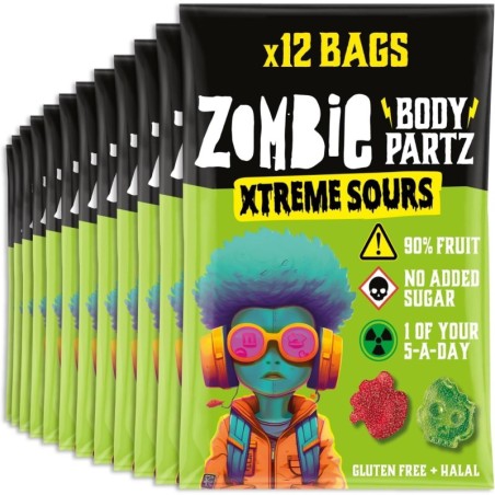 Zombie Body Partz Xtreme Sours 35GR
