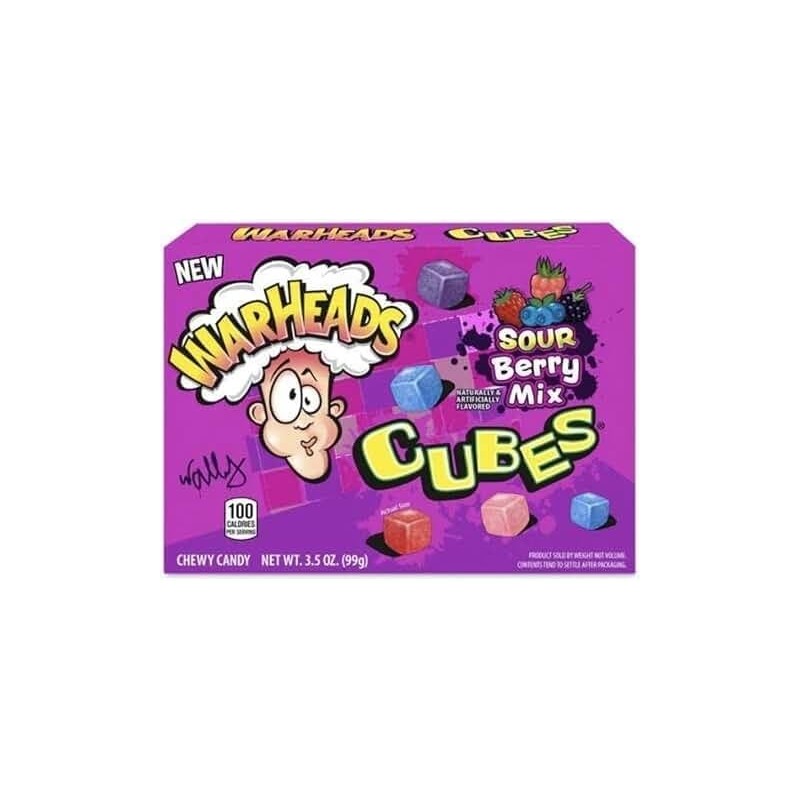 Warheads Cubes Sour Berry Mix 99g