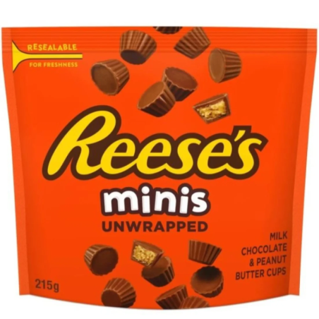 Reese's Minis Peanut Butter Cups Unwrapped 215GR