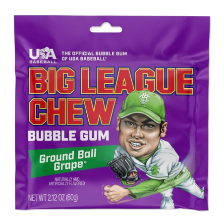 Big League Chew Ground Ball Grape 60g