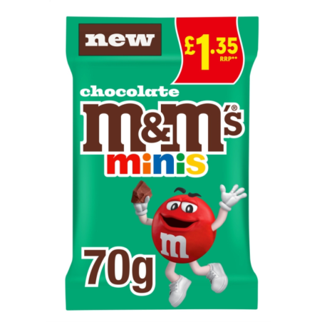 M&M's Minis Bites Milk Chocolate Treat Bag 70g
