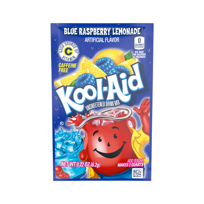 Kool Aid Unsweetened Blue Raspberry Lemonade 6.2g