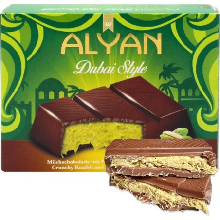 Alyan Dubai Style Chocolate Bar 100g