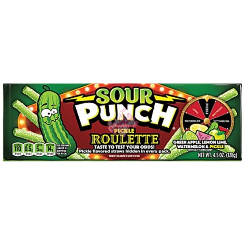 Sour Punch Bites Pickle Roulette 141g