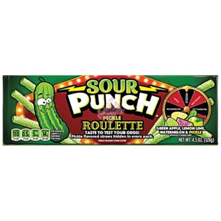 Sour Punch Bites Pickle Roulette 141g