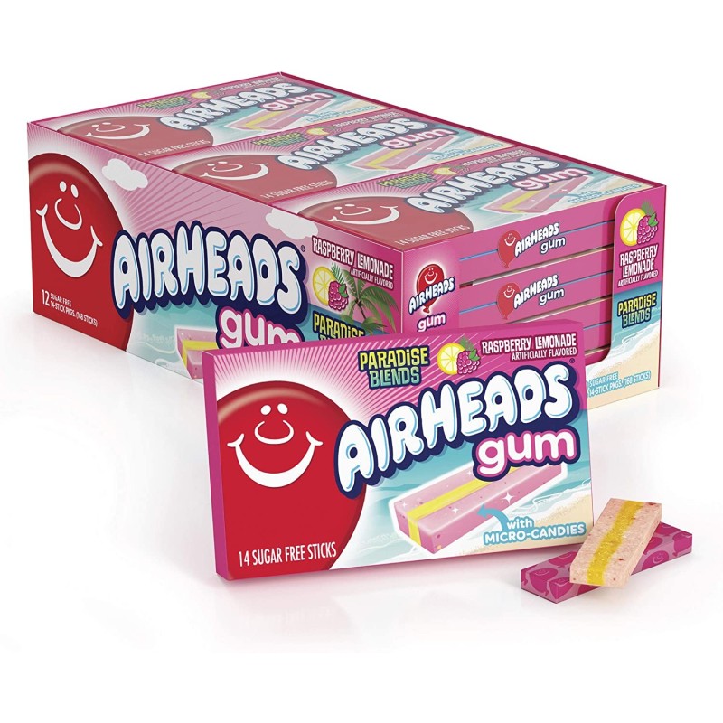Airheads Gum Raspberry Lemonade 33g