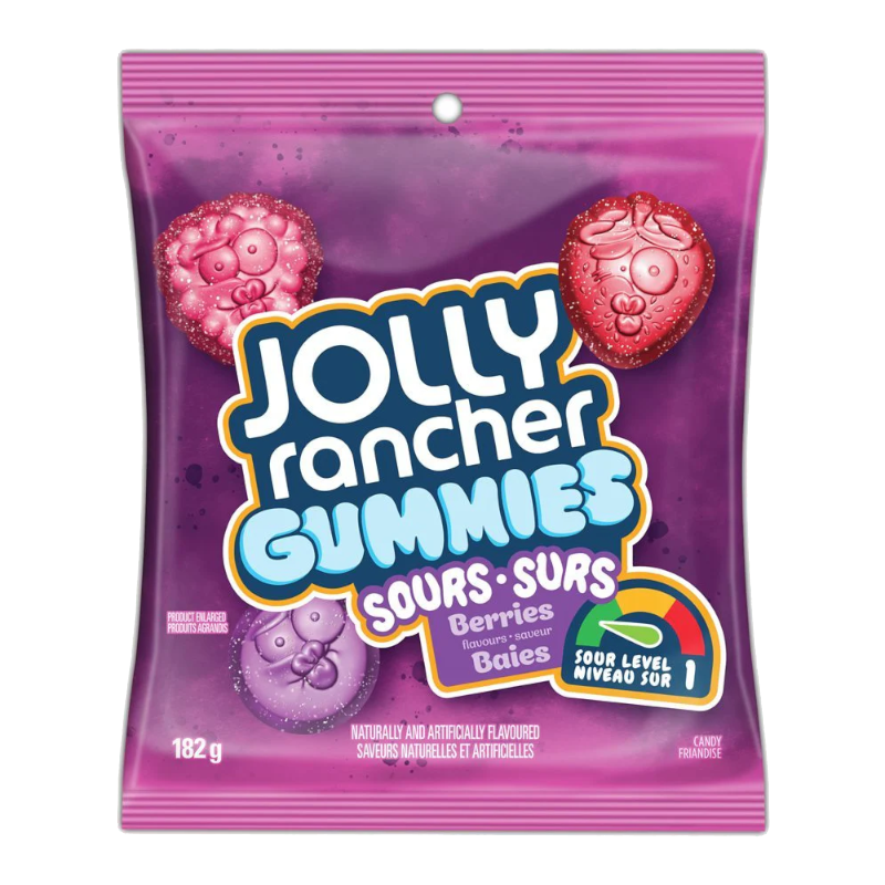 Jolly Rancher Gummies Sours Berries 182g