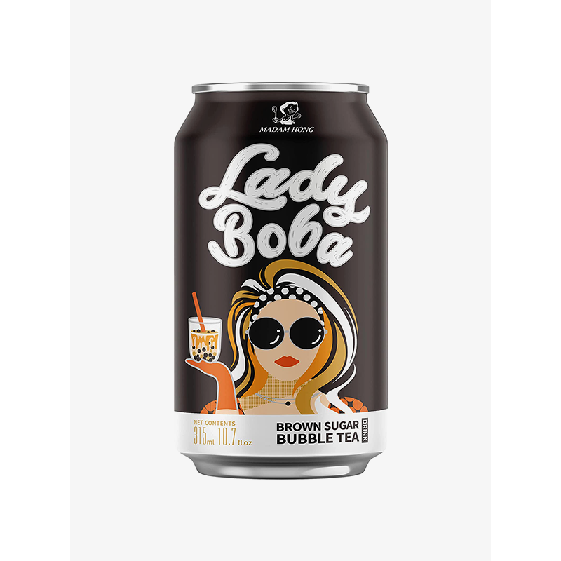 Madam Hong Lady Boba Brown Sugar Bubble Tea 315ml