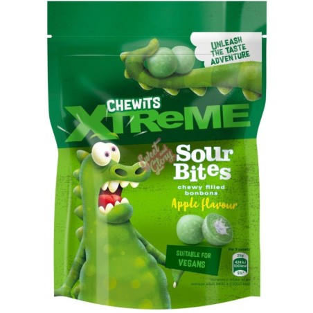 Chewits Xtreme Sour Bites Apple 115g