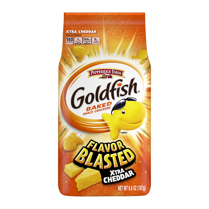 Goldfish Crackers Flavor Blasted Xtra Cheddar 187g