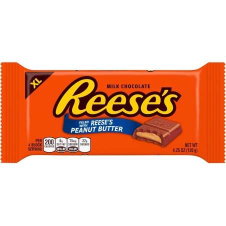 Reese's XL Milk Chocolate Peanut Butter Bar120GR