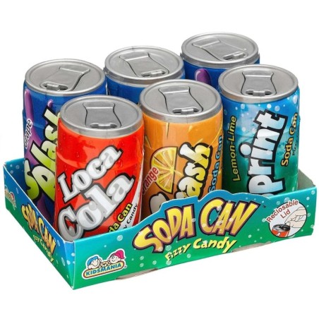 Soda Can Fizzy Candy 6 Pack 42g