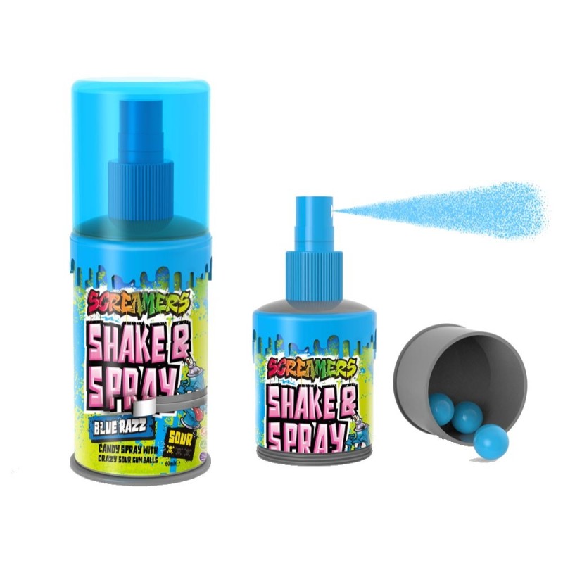 Zed Candy Screamers Shake & Spray Blue Razz 60ml