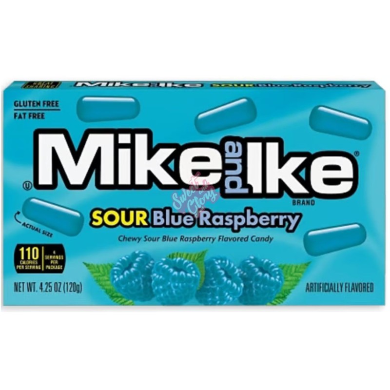 Mike & Ike Sour Blue Raspberry Theatre Box 120g