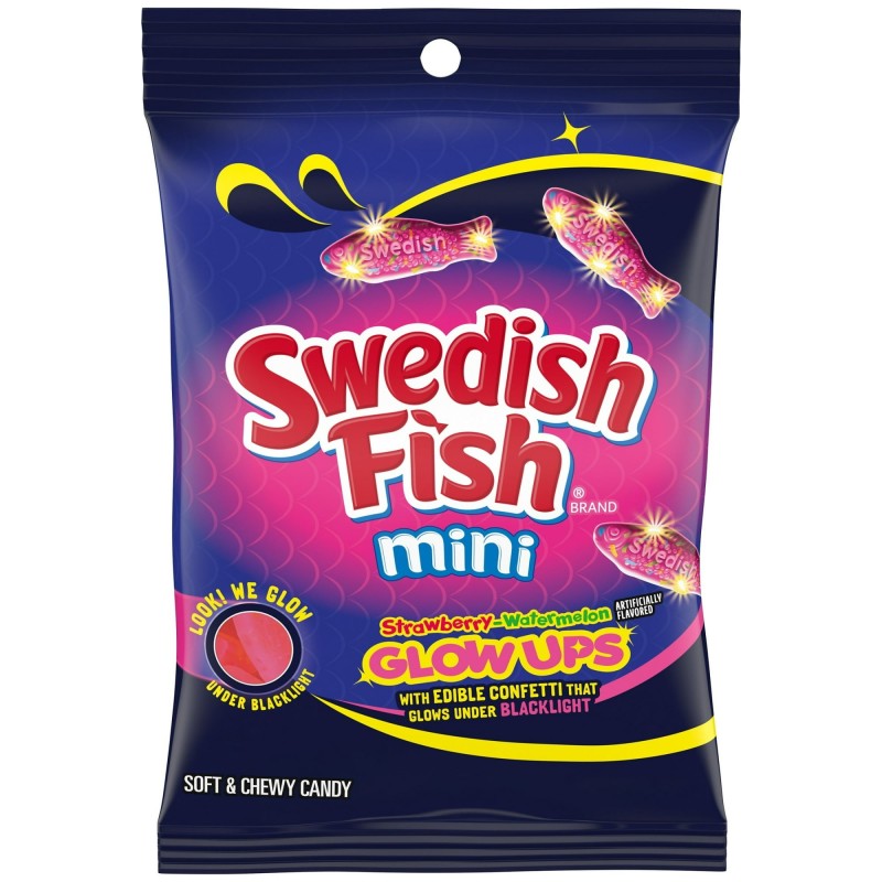 Swedish Fish Mini Glow Ups 190g