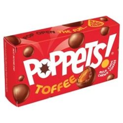 Poppets Milk Choc Coated Chewy Toffee 39g