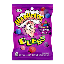 Warheads Cubes Sour Berry Mix Peg Bag 127g