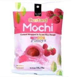 Custard Mochi Raspberry Flavor 24x110g bag