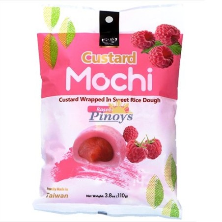 Custard Mochi Raspberry Flavor 24x110g bag