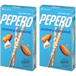Pepero Biscuit Snowy Almond 40x32g