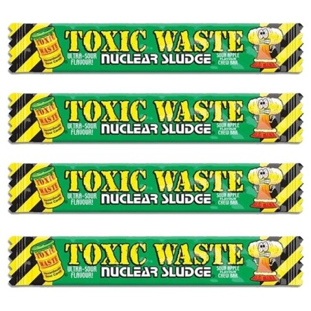 Toxic Waste Sour Apple Chew Bar 20g