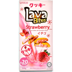 Lava Bites Cookies Strawberry 30x200g
