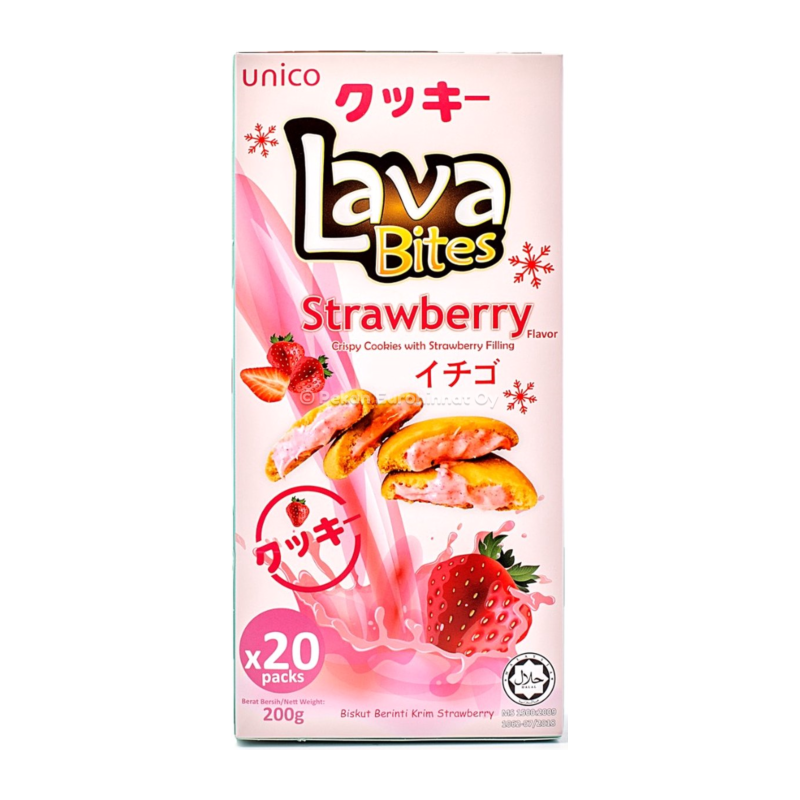 Lava Bites Cookies Strawberry 30x200g