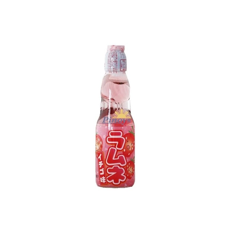 Hatakosen Ramune Soda Strawberry 200ml