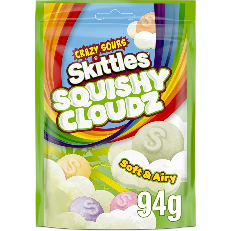 Skittles Squishy Cloudz Crazy Sours 94G.