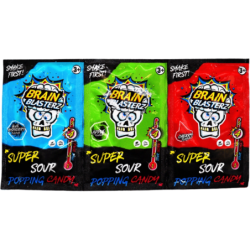 Brain Blasterz Super Sour Popping Candy Trio  36g