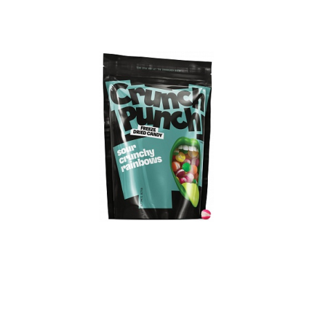 Crunch Punch Sour Crunchy Rainbows 100g