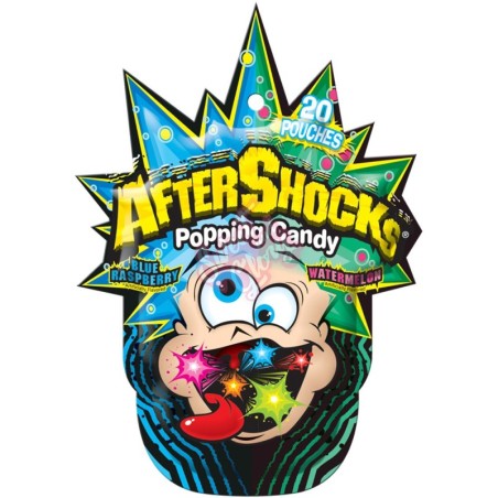 Aftershocks Popping Candy Blue Raspberry Watermelon (16 x 30g)