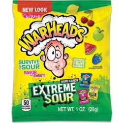 Warheads Extreme Sour Hard Candy 28g