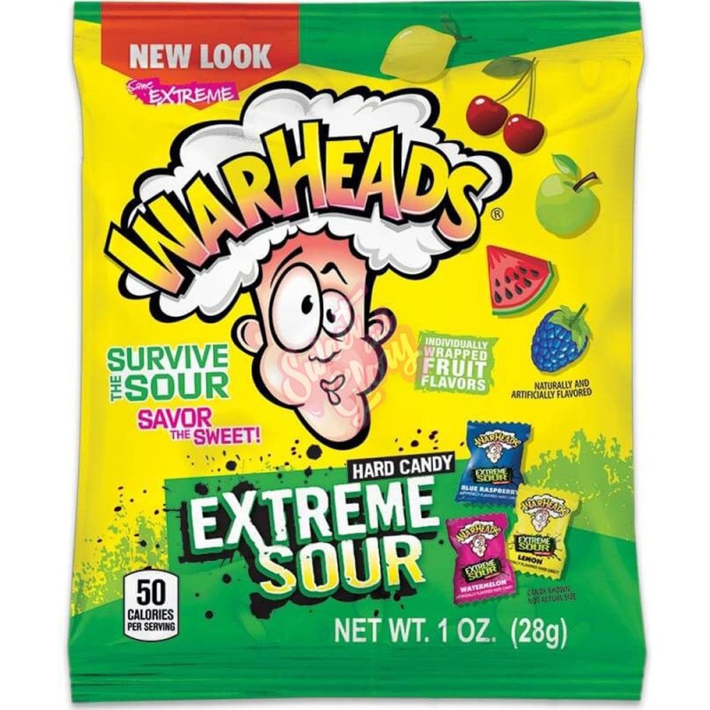 Warheads Extreme Sour Hard Candy 28g