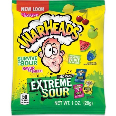 Warheads Extreme Sour Hard Candy 28g