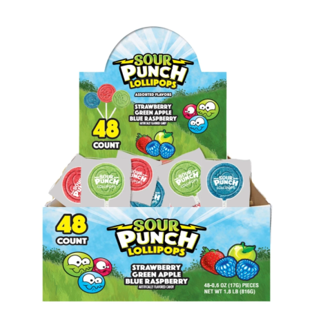 Sour Punch Lollipops 17g