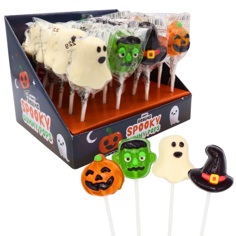 Candy Realms Spooky Gummy Pops  22g