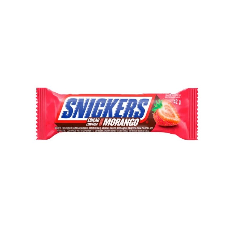 Snickers Morango Strawberry Flavour Brazilian (20x42g)