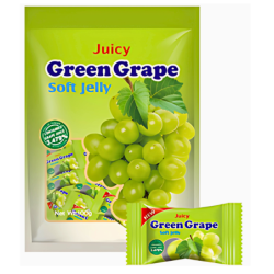 Juicy Green Grape Flavour Soft Jelly (12 x 100g)