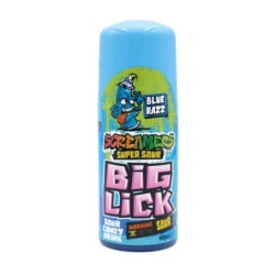 Zed Candy Screamers Super Sour Big Lick Blue Razz (12 x60ml.)