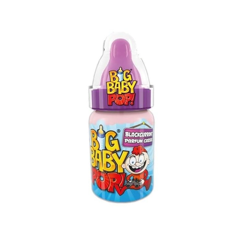 Bazooka Big Baby Pop Strawberry/Blackcurrant 32g