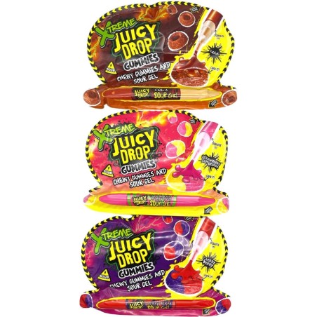 Bazooka Juicy Drop Gummies Xtreme 57g