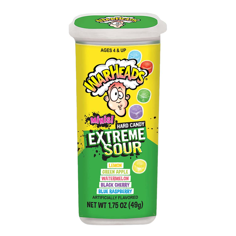 Warheads Extreme Sour Hard Candy Mini's 49g