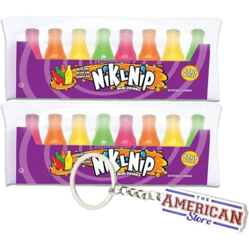 Nik-L-Nip Mini Drinks Fruit Flavoured USA (18 x 39g)