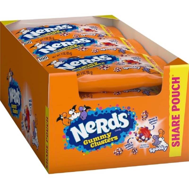 Nerds Gummy Clusters Spooky Share Pouch 85g