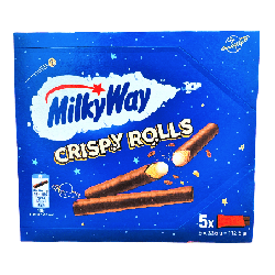 Milky Way Milk Chocolate Crispy Rolls Snack Bar 5 Pack Multipack 112.5g