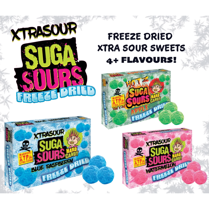Suga Sours Xtra Cherry Freeze Dried 40g