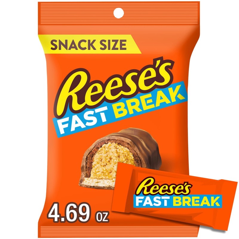 Reese's Fast Break Snack Size Peg Bag 133g